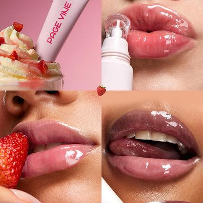 Gloss à Lèvres Hydratant 4 Couleurs – Brillance Intense & Confort Longue Durée