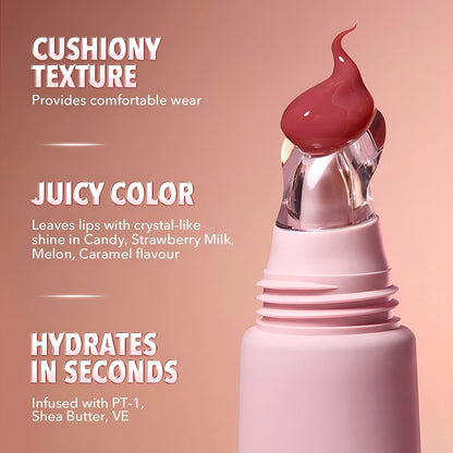 Gloss à Lèvres Hydratant 4 Couleurs – Brillance Intense & Confort Longue Durée