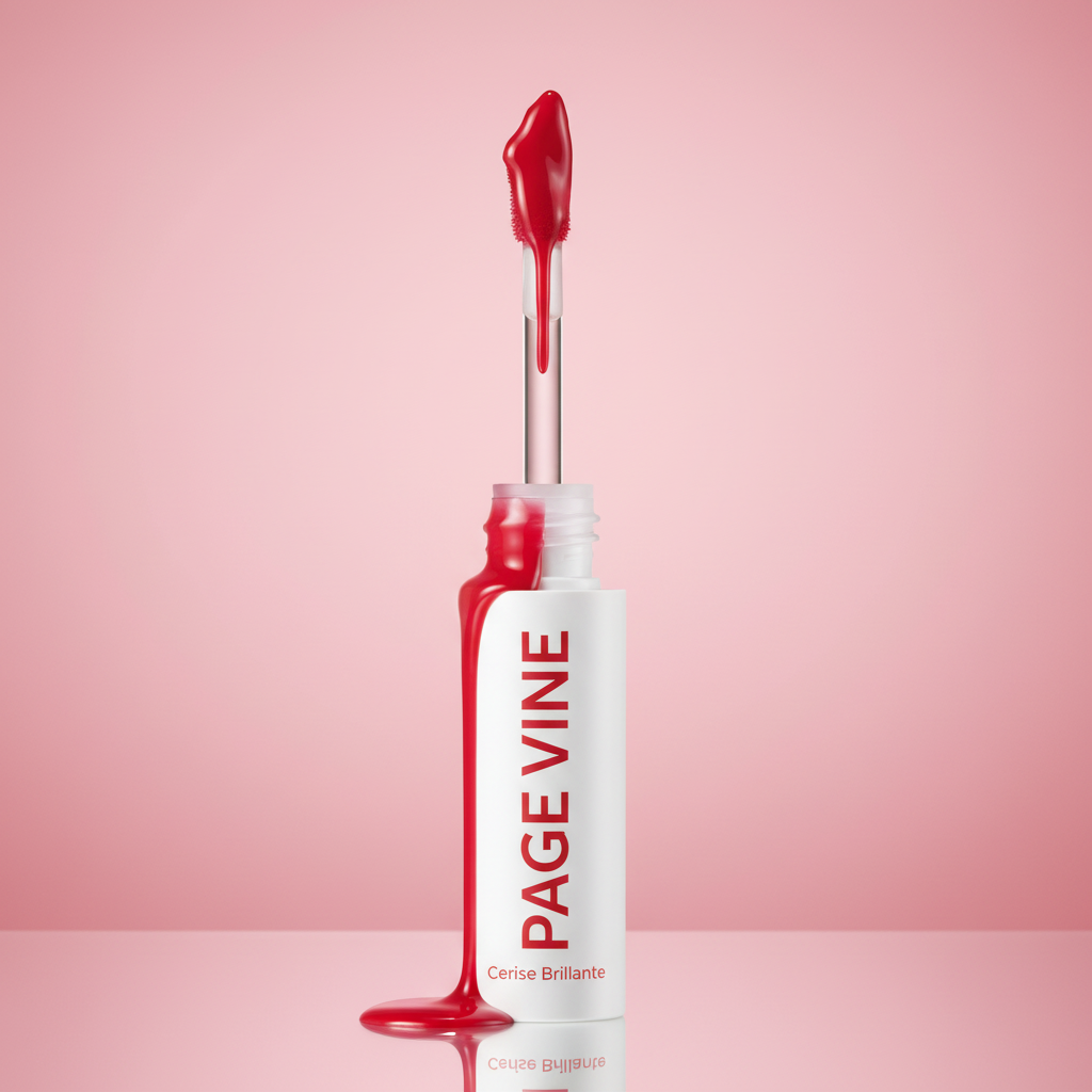 Gloss à Lèvres PAGE VINE - Teinte Cerise brillante
