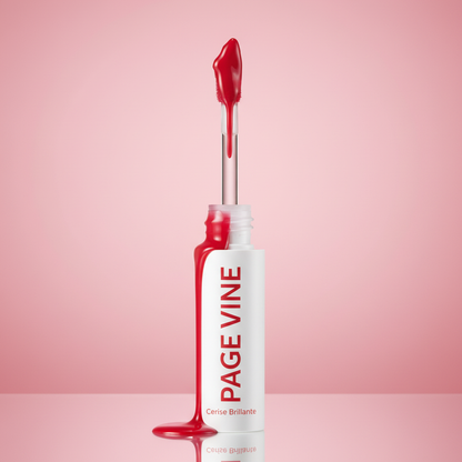 Gloss à Lèvres PAGE VINE - Teinte Cerise brillante